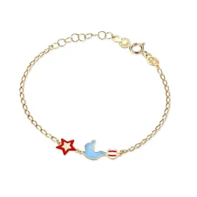 Bracciale leBebe PMG165 Primegioie Foca Stellina oro giallo